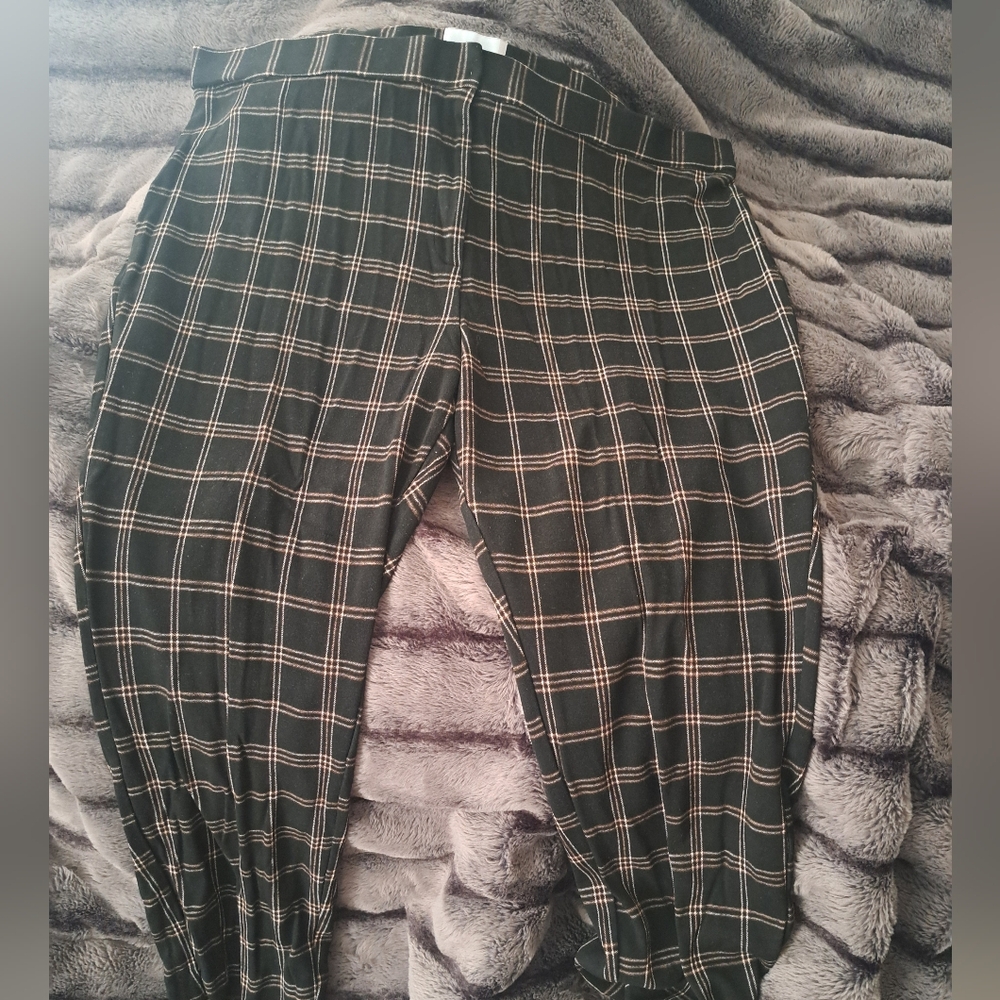 Nordstrom Brown Plaid Pants